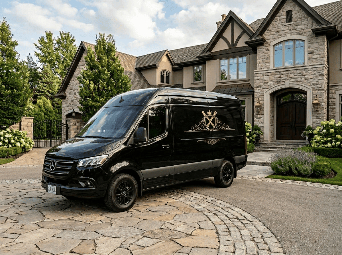 Plumbing service van